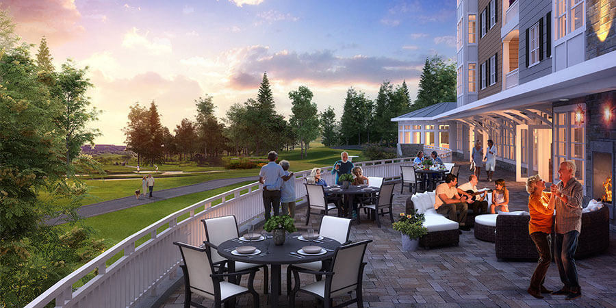 Terrace view rendering